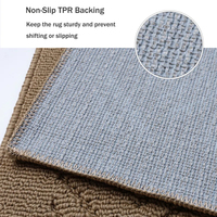 Modern Tufted Loop Pile Non-Slip Washable Kitchen Runner Rugs Mats Water Absorbent