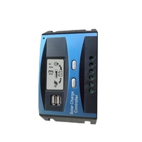Contrôleur de charge solaire LCD + USB Contrôleur solaire 10A-60A 12V 24V Tension de batterie