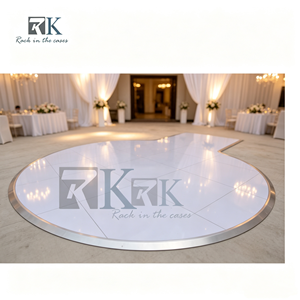 Wholesale <b>White</b> Mirror Dance Floor Panels Plywood with Aluminum <b>Frame</b> Wedding Event Dance Floor - Product Image 1