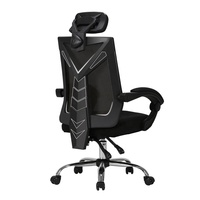 Appui-tête réglable pivotant inclinable pour ordinateur chaise de bureau en maille noire ergonomique avec soutien lombaire vente en gros