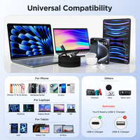 Kabel USB C PD 60W OEM ODM, Transfer Data 480Mbps, Jalinan Nilon, Kompatibel dengan iPhone 16 15 Samsung MacBook Dell