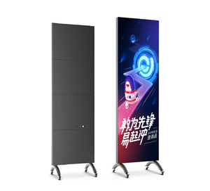 Pantalla LED de 80 Pulgadas con Soporte de Piso, Gabinete de Aluminio, Cartel Digital para Interiores P1.86, Sistema Android con Ruedas - Product Image 3