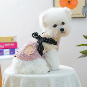 Gilet Imbottito per <span class=keywords><strong>Cani</strong></span> con Guinzaglio, Cappotto Invernale in Lana d'Agnello per <span class=keywords><strong>Razze</strong></span> Piccole, Uso Esterno, Compleanno, Primavera, Tempo Libero, <span class=keywords><strong>Taglia</strong></span> XS - Product Image 3