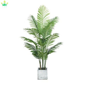 Kunstmatige groene palmboom moderne plantenbak voor winkelcentrum, huis, feest, bruiloft, vakantie, koffieshop decoratie - Product Image 4