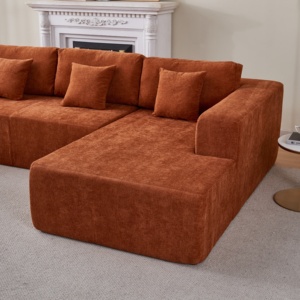 Sofá seccional modular comprimido con chaise, sofá de esquina de nube de sueño en forma de U grande para sala de estar, oficina, apartamento - Product Image 6