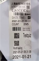 Vente d'usine Ruban de résine de cire pour imprimante TTO 32 mm 53 mm Machine de codage de date pour machine d'emballage verticale flowpack