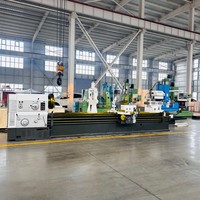 Tour horizontal CW6180, machine à tournage d'arbres de 4 mètres de long, banc de 800 mm de diamètre, entre-entre-bascules de 4000 mm, nouvelle machine robuste pour les ateliers de matériaux de construction