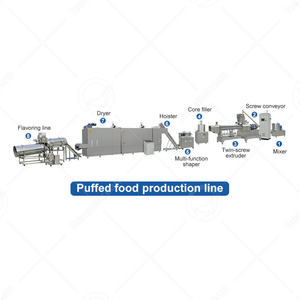 Máquina de extrusión de aperitivos de palitos hinchados OCEAN, máquina de fabricación de aperitivos de pellets de maíz, línea de producción de alimentos ampliada - Product Image 2