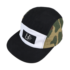 <strong>Custom</strong> Design <strong>Your</strong> <strong>Own</strong> Woven Label Camo <strong>5</strong> <strong>Panel</strong> Camp Cap - Product Image 2