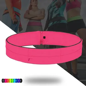 Invisible Gym Running Waist Bag Lightweight Marathon Yoga Fitness Belt Fanny Pack 5.5 Inch Bag With Zipper Phone Bag Pouch