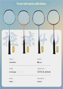 <span class=keywords><strong>Raquette</strong></span> <span class=keywords><strong>de</strong></span> <span class=keywords><strong>badminton</strong></span> <span class=keywords><strong>de</strong></span> compétition haute intensité avec structure durable pour un entraînement prolongé, fabriquée en fibre <span class=keywords><strong>de</strong></span> carbone intégrale - Product Image 3