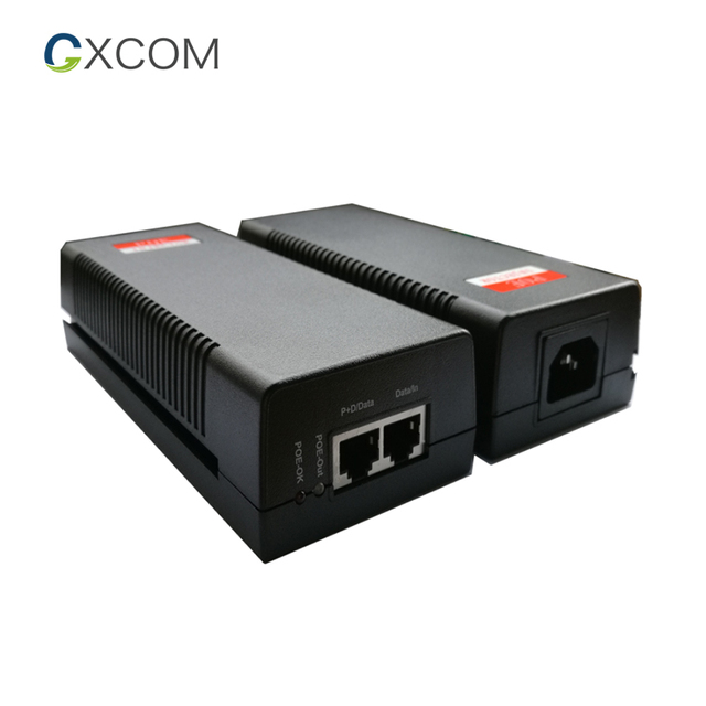 802.3af at bt 30W 60W 90W Gigabit Power over Ethernet Adapter 48V 1.25A High Power PoE Injector