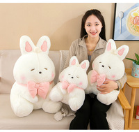Boneka Kelinci Roti Besar Lucu Super Lembut Mainan Penghilang Stres Isi Kapas PP Dicuci Pernis UV Unisex 35cm-60cm Pesta