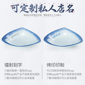 ชุดจานเมลามีนดีไซน์สร้างสรรค์สีน้ำเงินขาว สำหรับงานเลี้ยงในโรงแรม - Product Image 5
