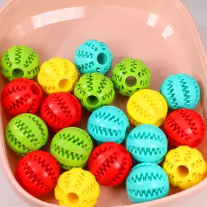 Wholesale Hot Selling Pet Dog Tooth Cleaning Ball Cute Funny Dog Chew Toy Watermelon Interactive Bite Dog Toys