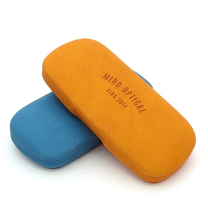 Biểu tượng tùy chỉnh kính mát sang trọng trường hợp hình chữ nhật PU Da kính hộp với kim loại vỏ sò thời trang Kính mắt bao bì - Product Image 4