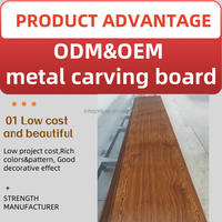 En stock, panneau sandwich en polyuréthane à motif de grain de bois de 16 mm, isolation thermique murale, imperméable, pour atelier
