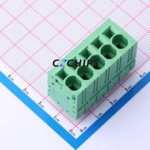 JL271V-75005G01 Spring Terminal Block Through hole Component (THT),P=7.5mm Connector 1x5P 7.5mm Through Hole 5P - Product Image 1