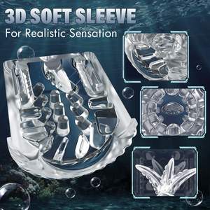 เครื่องสำเร็จความใคร่อัตโนมัติสำหรับผู้ชายเครื่องสำเร็จความใคร่ด้วยตนเองแบบสั่นปั๊มอวัยวะเพศชายหมุนได้ - Product Image 5