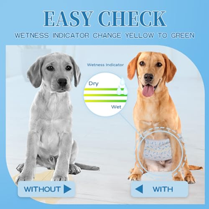 Pañales Desechables para Perros Machos, Nueva Fórmula, Alta Calidad, Absorbentes, Suaves, a Prueba de Fugas, para el Cuidado de Mascotas - Product Image 3
