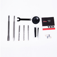 Perceuse à percussion électrique TEH Tools - Perceuse à percussion SDS Max 1600W 9.0J 220V pour usage industriel et bricolage