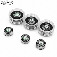 Embouts de queue de billard professionnels Kamui Series 14 mm en noir Athlete transparent, souples, moyens ou durs, pour clubs de billard (vente en gros)