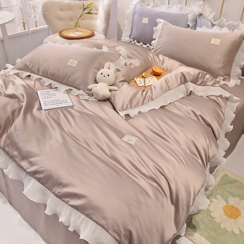 Chiffon lace style - Champagne