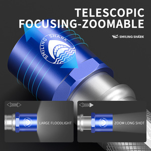 Linterna Táctica Smiling Shark, Recargable, LED, Impermeable, para Camping y Actividades al Aire Libre - Product Image 3