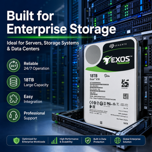 Disque dur <span class=keywords><strong>Seagate</strong></span> Exos X18 <span class=keywords><strong>ST18000NM000J</strong></span> 18 To 3,5 pouces SATA 6 Gb/s Enterprise Helium HDD 7200 tr/min 256 Mo de cache CMR - Product Image 2
