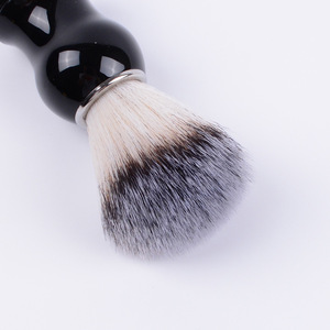 Brosse moussante de rasage <span class=keywords><strong>pour</strong></span> hommes haarborstel brosse de nettoyage de balayage de cheveux doux manche en bois brosse à barbe soins coiffure - Product Image 2