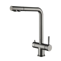 304 acier inoxydable 3-en-1 robinet d'eau chaude et froide purificateur d'eau évier à boire direct robinet de cuisine