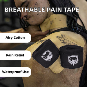 Bande de kinésiologie croisée GSPmed multicolore en coton respirant et imperméable de 8,5 cm pour la boxe, le soulagement de la douleur, la physiothérapie et le sport - Product Image 2