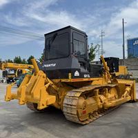 Bulldozer Usado Shantui SD13L para Terrenos Pantanosos, Topadora de Orugas de Segunda Mano, Maquinaria Pesada China Original para Proyectos de Construcción en Terrenos Fangosos