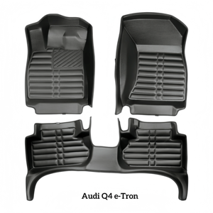 Alfombrillas de Coche de Cuero 5D, Juego Completo Ecológico, 10 mm de Grosor, Diseño EVA, Alta Cobertura, Fácil de Limpiar, para <span class=keywords><strong>Audi</strong></span> Q3 Q5 <span class=keywords><strong>Q7</strong></span> A1 A3 A6 - Product Image 5