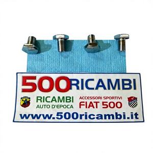 Kit de 4 écrous de roue chromés en cuivre pour FIAT 500 F L R, accessoires pour roues - Product Image 1