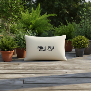 Coussin d'extérieur 47,2"x15,7"x4,7" Crème Résistant à l'eau Rectangulaire Polyester Solide Toutes Saisons - Product Image 2