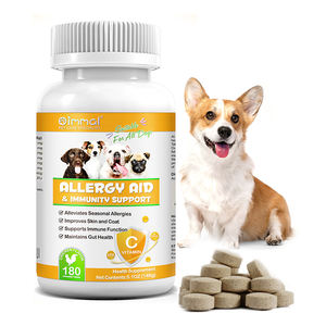 Vente en gros Supplément d'aide anti-démangeaisons pour animaux de compagnie 180 comprimés pilules de soulagement des allergies pour la peau et le pelage des chiens soutien immunitaire - Product Image 1
