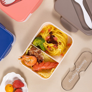Large Capacity Food Grade Lunch Box with <b>Microwave</b> Heating and Portable Lunch Box with Compartment Sealing - Product Image 3