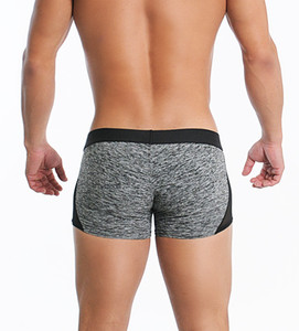 Calzoncillos bóxer a juego de algodón y malla para hombres maduros - Product Image 3