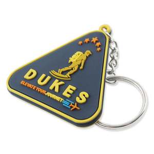Manufacturer Made logo 2D/3D Letter Shape Rubber Pvc Key Chain Custom <b>Personalized</b> Soft Silicone <b>Keychains</b> for Promotion Gifts - Product Image 4