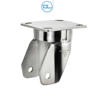 Supports de roulettes robustes en acier inoxydable pour roues industrielles, résistants à la corrosion et offrant un support solide, tailles 4, 5, 6, 8 pouces - Product Image 5