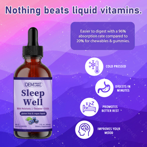 Suplemen Cairan Tidur Alami Elderberry Tetes untuk Dewasa dan Anak-anak, Tetes Berry untuk Mengurangi Stres, Produk Kecantikan yang Efektif - Product Image 4