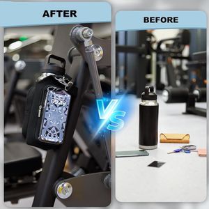 <span class=keywords><strong>Sac</strong></span> de sport magnétique en néoprène avec écran tactile transparent pour téléphone, pour hommes et femmes, avec porte-bouteille et bandoulière - Product Image 5