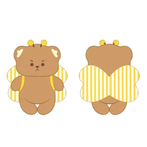 Personalized cute custom LOGO bear bee stuffed plush animal toys with wings customized bee stuffed plush toys