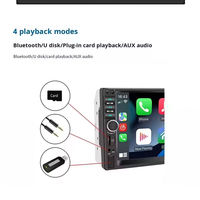 Lecteur multimédia de voiture double DIN 7018B Style HD avec écran tactile capacitif, Carplay, Phone Link, lecteur MP5 avec BT, FM, Android Auto