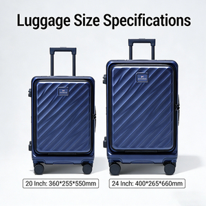 <span class=keywords><strong>Valigie</strong></span> Trolley Rigide in PC Espandibili Leggere con Cerniera da 20/24 Pollici, Colori Personalizzabili, Design Cartoon - Product Image 2