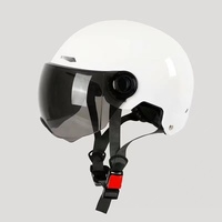 Casque 3/4 unisexe respirant à double visière, équipement de sécurité étanche en ABS, essentiel pour la conduite estivale, style vintage, pour vélo à pédales
