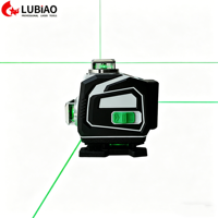 Niveau laser rotatif 360° vert/rouge 16 lignes pour intérieur/extérieur, construction, nivellement mural, mesure laser rotative 12°