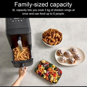 Freidora de Aire Digital Inteligente DoubleStack de 2 Cestas con Tecnología Sizzle de 11L, Cocina 4 Alimentos Simultáneamente - Product Image 5