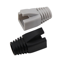Connecteur Cat7 de haute qualité avec 3 bottes de prise modulaire Rj45 pour une utilisation en réseau d'équipement à fibre optique